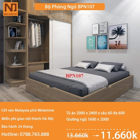 Nội thất phòng ngủ thiết kế BPN107