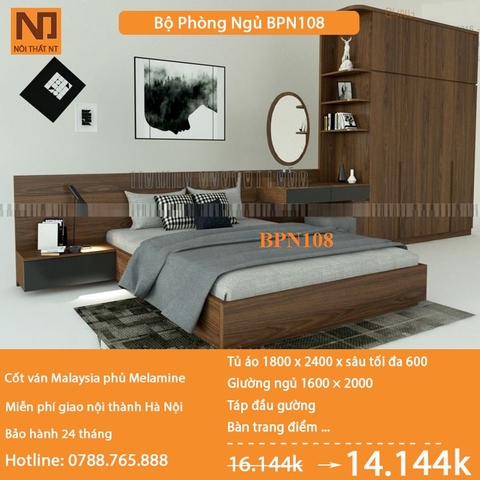 Nội thất phòng ngủ thiết kế BPN108