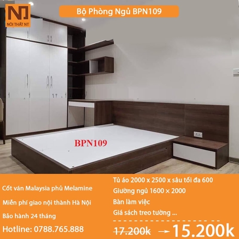 Nội thất phòng ngủ thiết kế BPN109