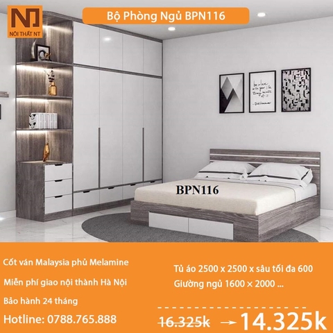 Nội thất phòng ngủ thiết kế BPN116