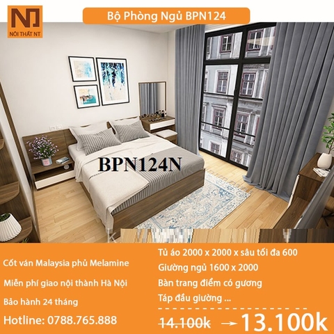 Nội thất phòng ngủ thiết kế BPN124