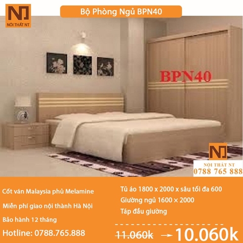 Nội thất phòng ngủ thiết kế BPN40