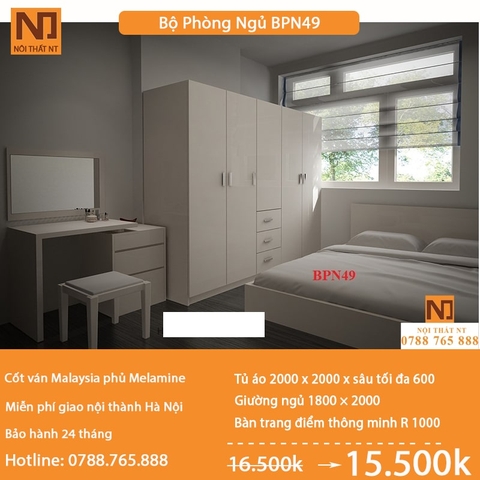 Nội thất phòng ngủ thiết kế BPN49