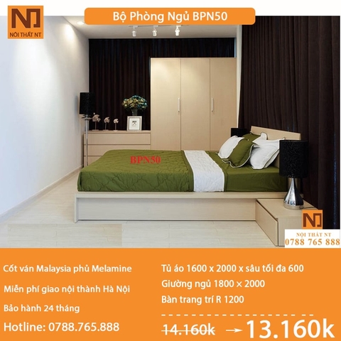Nội thất phòng ngủ thiết kế BPN50