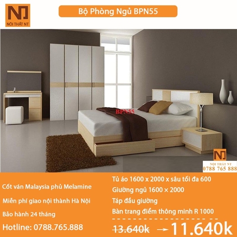 Nội thất phòng ngủ thiết kế BPN55