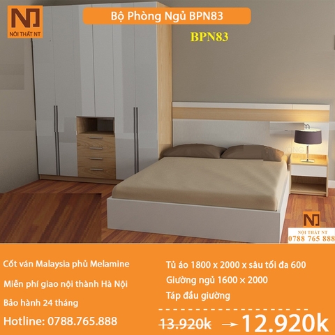 Nội thất phòng ngủ thiết kế BPN83