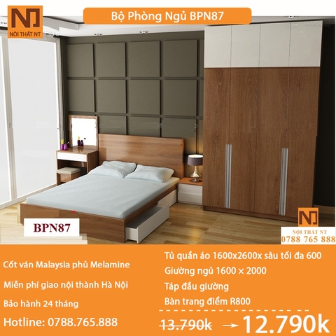 Nội thất phòng ngủ thiết kế BPN87