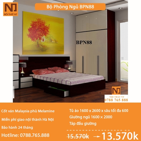 Nội thất phòng ngủ thiết kế BPN88