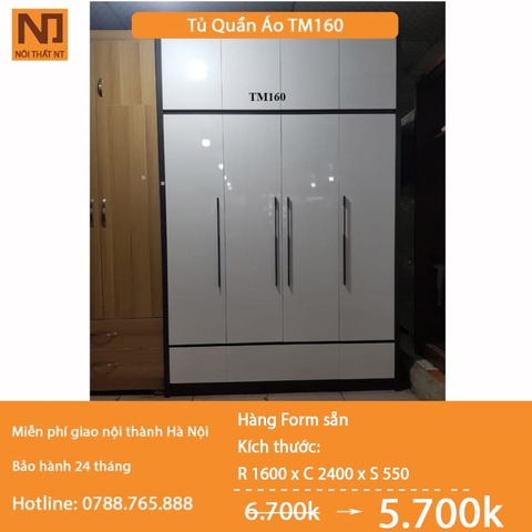 Tủ quần áo hàng form sẵn  TM160