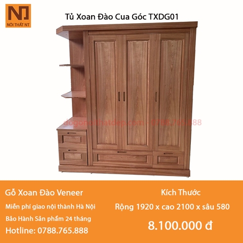 Tủ Xoan Đào Góc TXDG01