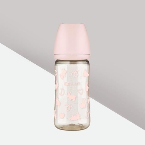 Bình sữa Moyuum Hàn Quốc 270ml Thỏ Hồng (Rabbit Limited Edition) - Chính hãng