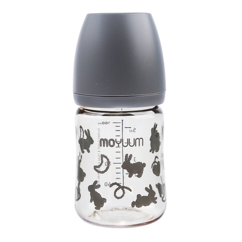 Bình sữa Moyuum Hàn Quốc 170ml Thỏ Xám (Rabbit Limited Edition) - Chính hãng