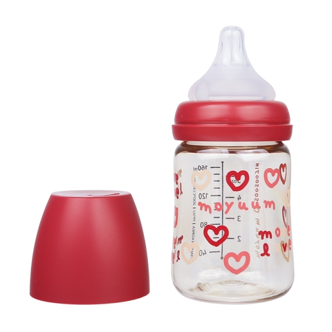 Bình sữa Moyuum Hàn Quốc 170ml Tim đỏ (Red Love) - Chính hãng