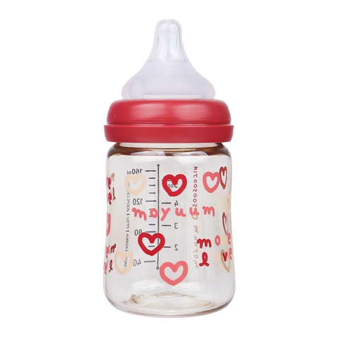 Bình sữa Moyuum Hàn Quốc 170ml Tim đỏ (Red Love) - Chính hãng