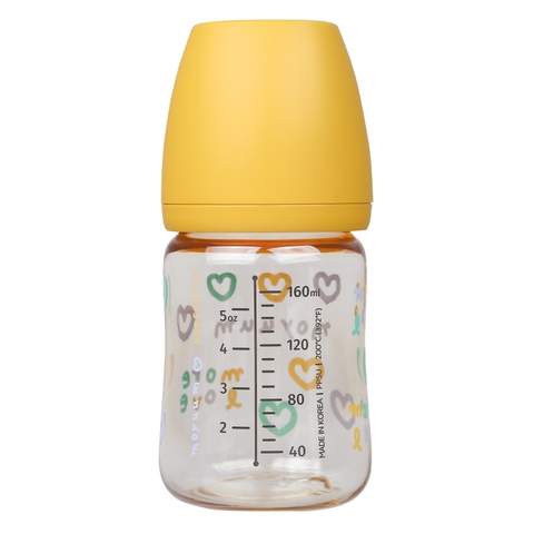 Bình sữa Moyuum Hàn Quốc 170ml Tim vàng (Yellow Love) - Chính hãng