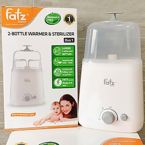 Máy hâm tiệt trùng 2 bình sữa Fatz Baby siêu tốc (thế hệ mới)