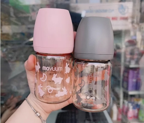 Bình sữa Moyuum Hàn Quốc 170ml Thỏ Hồng (Rabbit Limited Edition) - Chính hãng