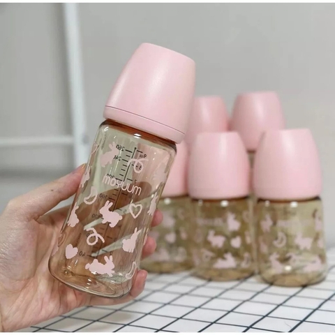 Bình sữa Moyuum Hàn Quốc 270ml Thỏ Hồng (Rabbit Limited Edition) - Chính hãng