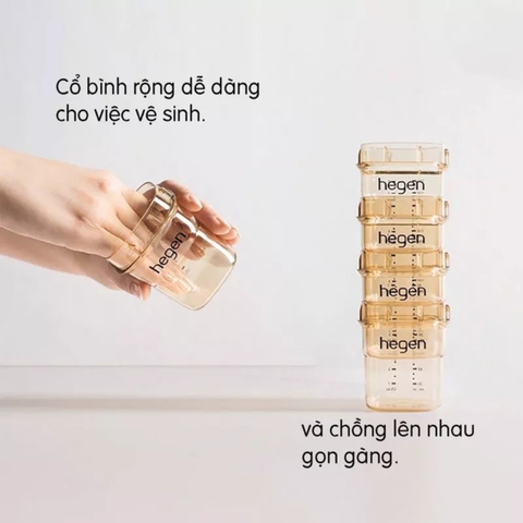 [Tách lẻ] Thân bình sữa Hegen 60ml/150ml/240ml/330ml