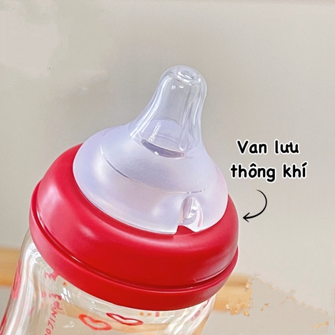 Bình sữa Moyuum Hàn Quốc 170ml Tim đỏ (Red Love) - Chính hãng