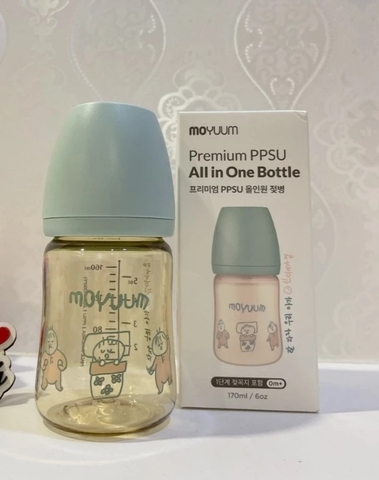 Bình sữa Moyuum Hàn Quốc 170ml Bé ngủ (Baby sleep) - Chính hãng