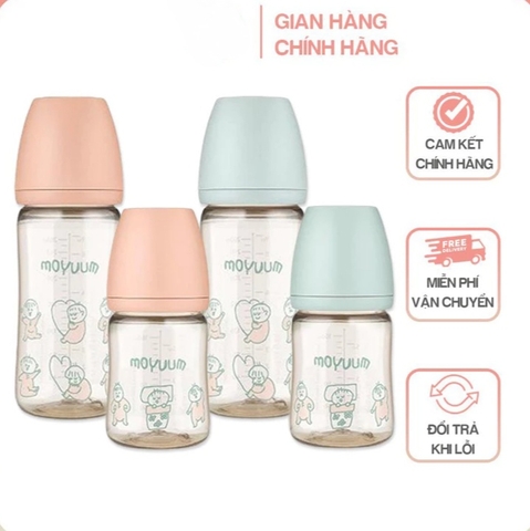 Bình sữa Moyuum Hàn Quốc 270ml Bé ngủ (Baby sleep) - Chính hãng