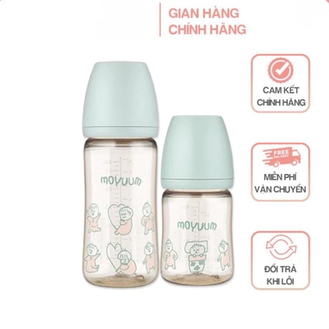 Bình sữa Moyuum Hàn Quốc 270ml Bé ngủ (Baby sleep) - Chính hãng