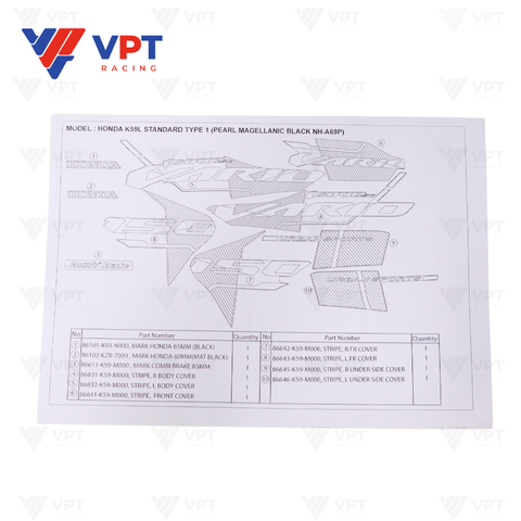 Tem Vario 150-2018 * NHA69 màu đỏ / Honda