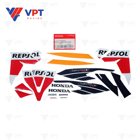 Tem 3 lớp Vario 150 - 2018 REPSOL màu trắng cam - Honda