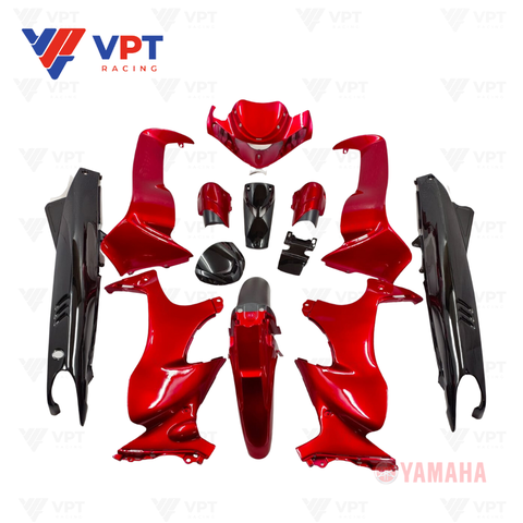 Dàn áo (Bộ ốp) Y125ZR A2 - Màu đỏ đô đen P2 - Yamaha