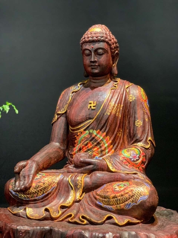 Tượng Phật Tổ Gỗ Vương Mộc Tử Đàn đẹp