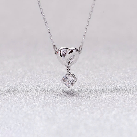 Dây chuyền Trang sức bạc 925 ADJ an toàn sang trọng cao cấp Trái Tim Hoàn Mỹ SD108172AD