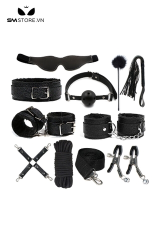 SMT194 - Bộ đồ chơi SM 18+ gồm 11 món, 3 màu đen trắng đỏ