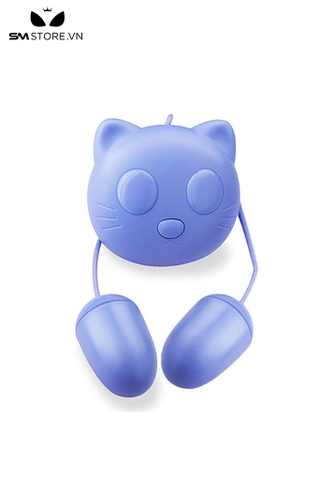 SMT1517 - Trứng rung 2 đầu mini 10 chế độ con mèo kích thích 3 điểm