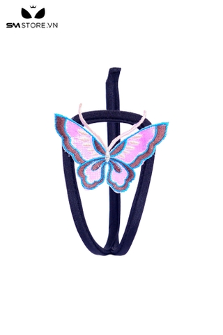 SMS390 - quần lót chữ C gắn hình con bướm nhiều màu gợi cảm