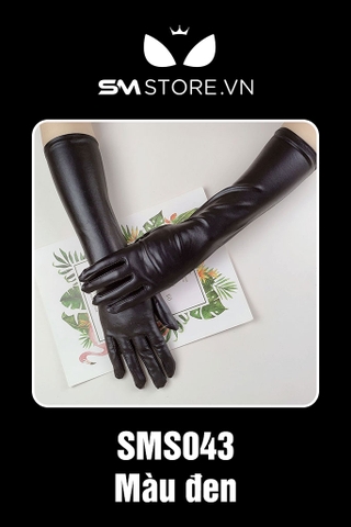 SMP043 - găng tay da cosplay thiết kế trơn dáng dài 3 màu lựa chọn