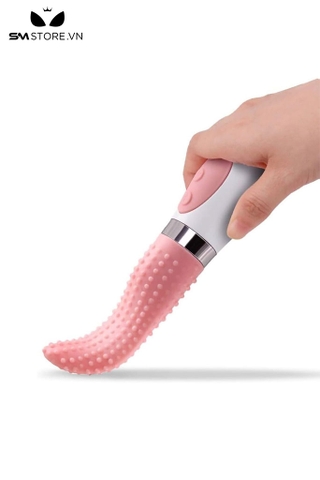 SMT513 - Luỡi rung silicon có gai màu hồng sạc pin tiện lợi