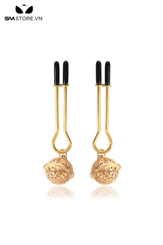 SMT034 - kẹp ti màu vàng có thể điều chỉnh với hoạ tiết nổi bật