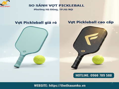 So sánh vợt pickleball giá rẻ vs cao cấp
