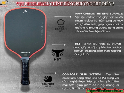VỢT PICKLEBALL CHÍNH HÃNG PHƯỜNG PHÚ DIỄN 2