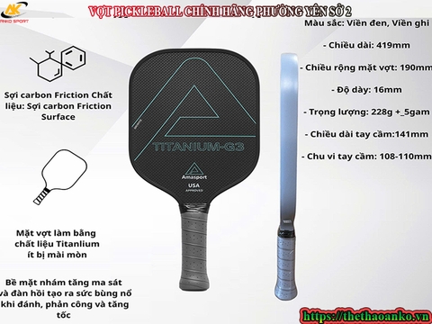 VỢT PICKLEBALL CHÍNH HÃNG PHƯỜNG YÊN SỞ 2