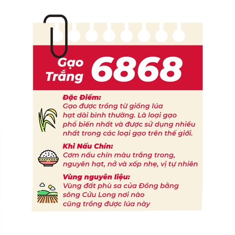 Gạo Trắng Hero 6868