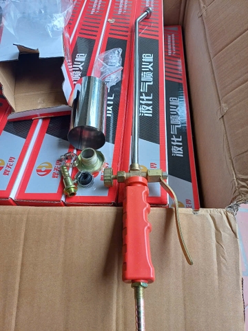 Đầu khò ga có tay bóp cán dài phi 50mm dán màng chống thấm  CHƯA GỒM DÂY - DTL01
