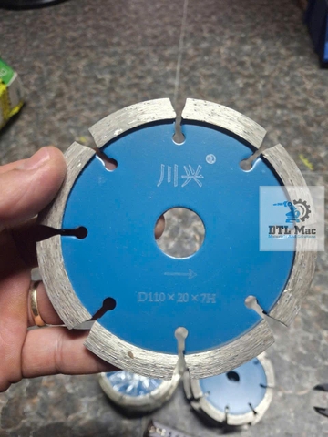 Lưỡi cắt bê tông, lưỡi cắt rãnh chữ V - D110x20x7mm