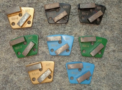 Đá mài sàn 2 thanh sắt ADTL+  - Đá mài bê tông lắp máy mài công nghiệp dòng cao cấp