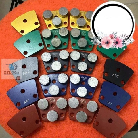 Đá mài sàn 3 nụ sắt ADTL - Đá mài bê tông lắp máy mài công nghiệp