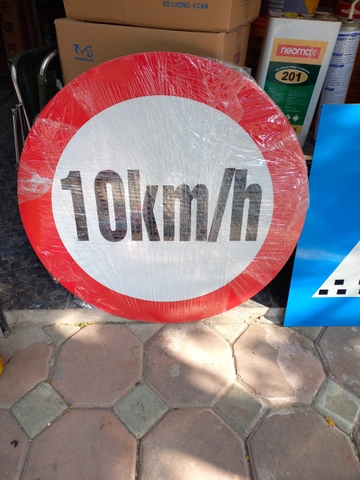 Biển báo P.127 D700mm Decal 3M 3400 - Biển giới hạn tốc độ cho phép - Dòng cao cấp