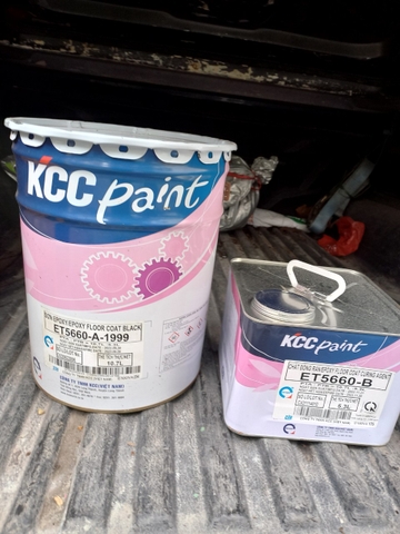 KCC ET5660 Bộ 16 Lít - Màu đặc biệt - Sơn phủ Epoxy 2 thành phần hệ lăn màu A2290 (Đỏ đậm), A1999(Đen), A9000 (Trong)