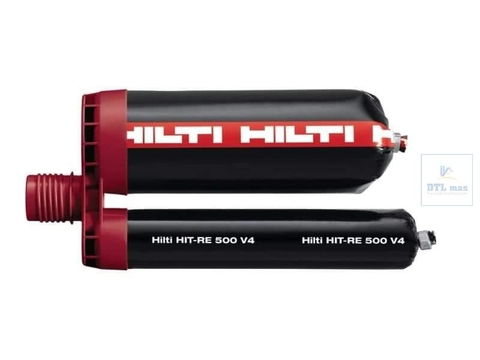 HILTI RE-500 V4 500ml - KEO CẤY THÉP VÀ THANH REN CƯỜNG ĐỘ CAO