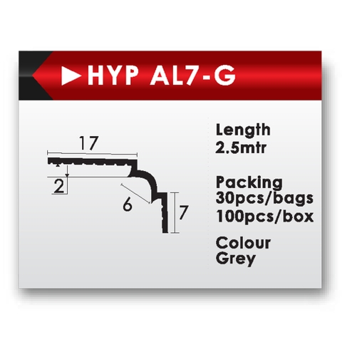 Nẹp nhựa trát tường góc Âm - HYP AL7